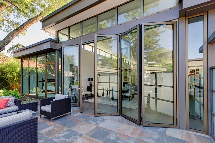 ConceptSystem 68 Aluminium Windows, ConceptFolding 77 Aluminium Sliding & Folding Doors and ConceptSystem 68 Aluminium Doors - Villa Modern Prairie House located in Sonoma Wine Country, United States of America