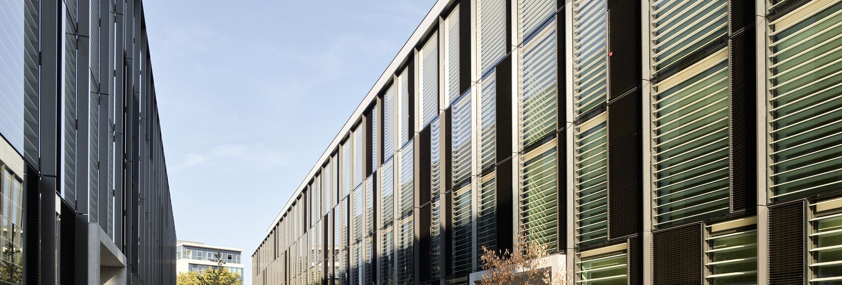 ConceptWall 86 Aluminium Façades, ThermoSystem 68 Aluminium Windows, ConceptWall 50 Aluminium Façades and TS 68-HV Aluminium Windows - Office building Jardins du Lou located in Lyon, France