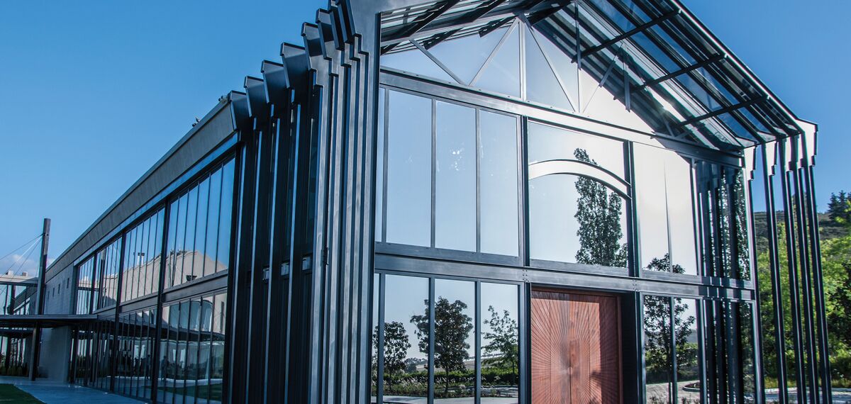 ConceptSystem 68 Aluminium Windows and ConceptFolding 77 Aluminium Sliding & Folding Doors - Recreation/Entertainment centre Quoin Rock Wine Estate located in Stellenbosch, South-Africa